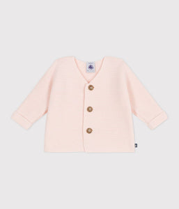 SS25 - A0CES 02 LIGHT PINK CARDIGAN LONG SLEEVES NEWBORN SPRING SUMMER 2025