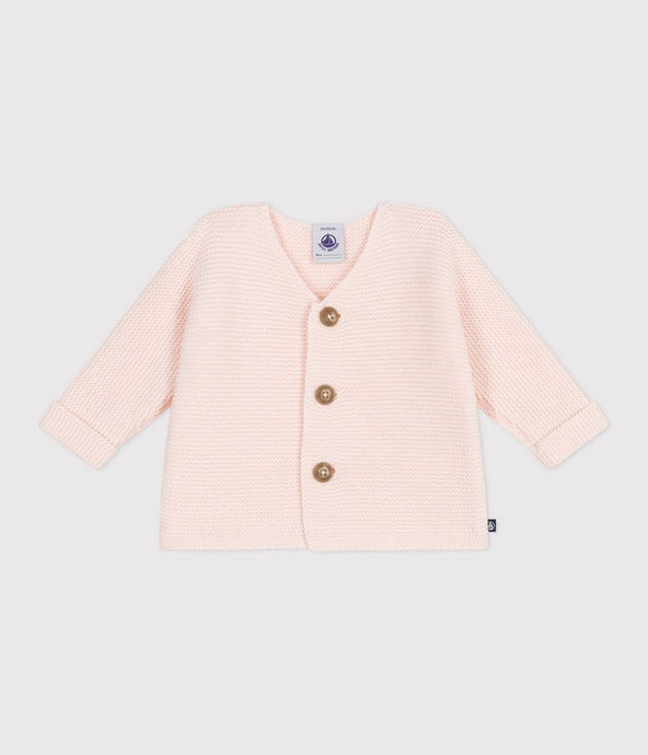 SS25 - A0CES 02 LIGHT PINK CARDIGAN LONG SLEEVES NEWBORN SPRING SUMMER 2025