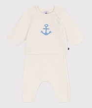 Load image into Gallery viewer, SS25 - A0CEW 07 WHITE NEWBORN OUTFITS SAILOR
