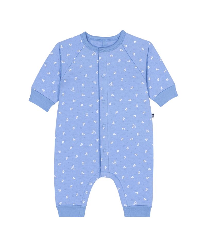 SS25 - A0CFU 01 BLUE WHITE NEWBORN ROMPERS SAILOR SPRING SUMMER 2025