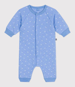 SS25 - A0CFU 01 BLUE WHITE NEWBORN ROMPERS SAILOR SPRING SUMMER 2025