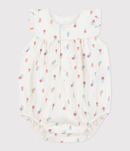 Load image into Gallery viewer, SS25 - A0CFY 01 WHITE MULTI 25% SALE FLORAL NEWBORN ROMPERS SPRING SUMMER 2025
