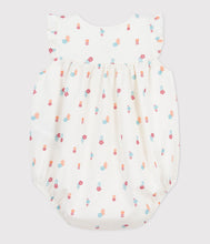 Load image into Gallery viewer, SS25 - A0CFY 01 WHITE MULTI 25% SALE FLORAL NEWBORN ROMPERS SPRING SUMMER 2025
