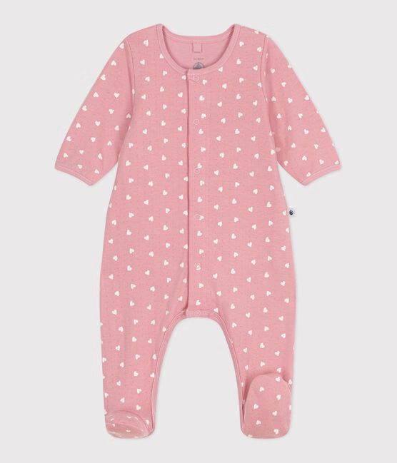 SS25 - A0CIO 01 PINK WHITE 25% SALE BODYSUITS HEARTS NEWBORN SPRING SUMMER 2025