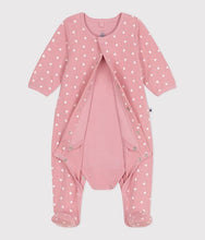 Load image into Gallery viewer, SS25 - A0CIO 01 PINK WHITE BODYSUITS HEARTS NEWBORN SPRING SUMMER 2025
