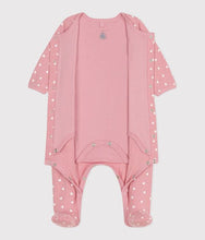 Load image into Gallery viewer, SS25 - A0CIO 01 PINK WHITE BODYSUITS HEARTS NEWBORN SPRING SUMMER 2025
