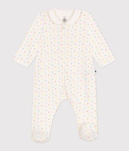 SS25 - A0CJ7 01 WHITE MULTI BODYSUITS HEARTS NEWBORN SPRING SUMMER 2025