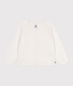 SS25 - A0CJN 01 WHITE CARDIGAN LONG SLEEVES SPRING SUMMER 2025