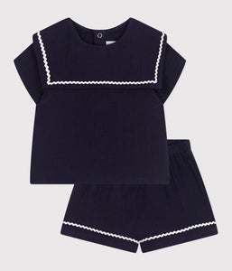 SS25 - A0CKW 01 NAVY 25% SALE OUTFITS SAILOR SHORTS SPRING SUMMER 2025