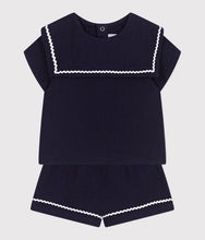 Load image into Gallery viewer, SS25 - A0CKW 01 NAVY OUTFITS SAILOR SHORTS SPRING SUMMER 2025
