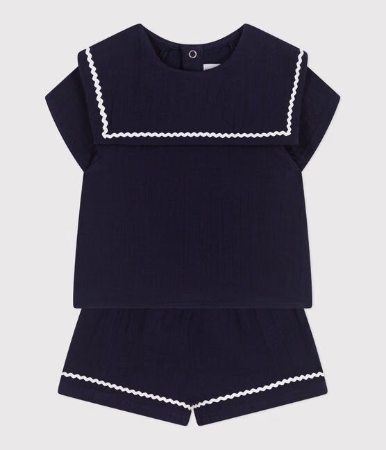 SS25 - A0CKW 01 NAVY OUTFITS SAILOR SHORTS SPRING SUMMER 2025