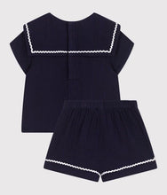 Load image into Gallery viewer, SS25 - A0CKW 01 NAVY OUTFITS SAILOR SHORTS SPRING SUMMER 2025
