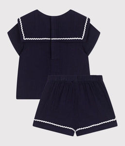 SS25 - A0CKW 01 NAVY 25% SALE OUTFITS SAILOR SHORTS SPRING SUMMER 2025