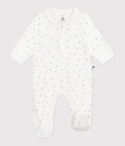 SS25 - A0CL0 03 WHITE BLUE BODYSUITS NEWBORN SPRING SUMMER 2025