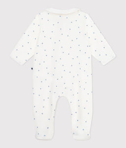 SS25 - A0CL0 03 WHITE BLUE BODYSUITS NEWBORN SPRING SUMMER 2025