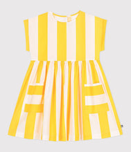 Load image into Gallery viewer, SS25 - A0CN3 01 YELLOW WHITE DRESSES SPRING SUMMER 2025 STRIPES
