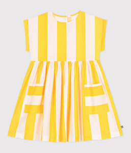 SS25 - A0CN3 01 YELLOW WHITE DRESSES SPRING SUMMER 2025 STRIPES