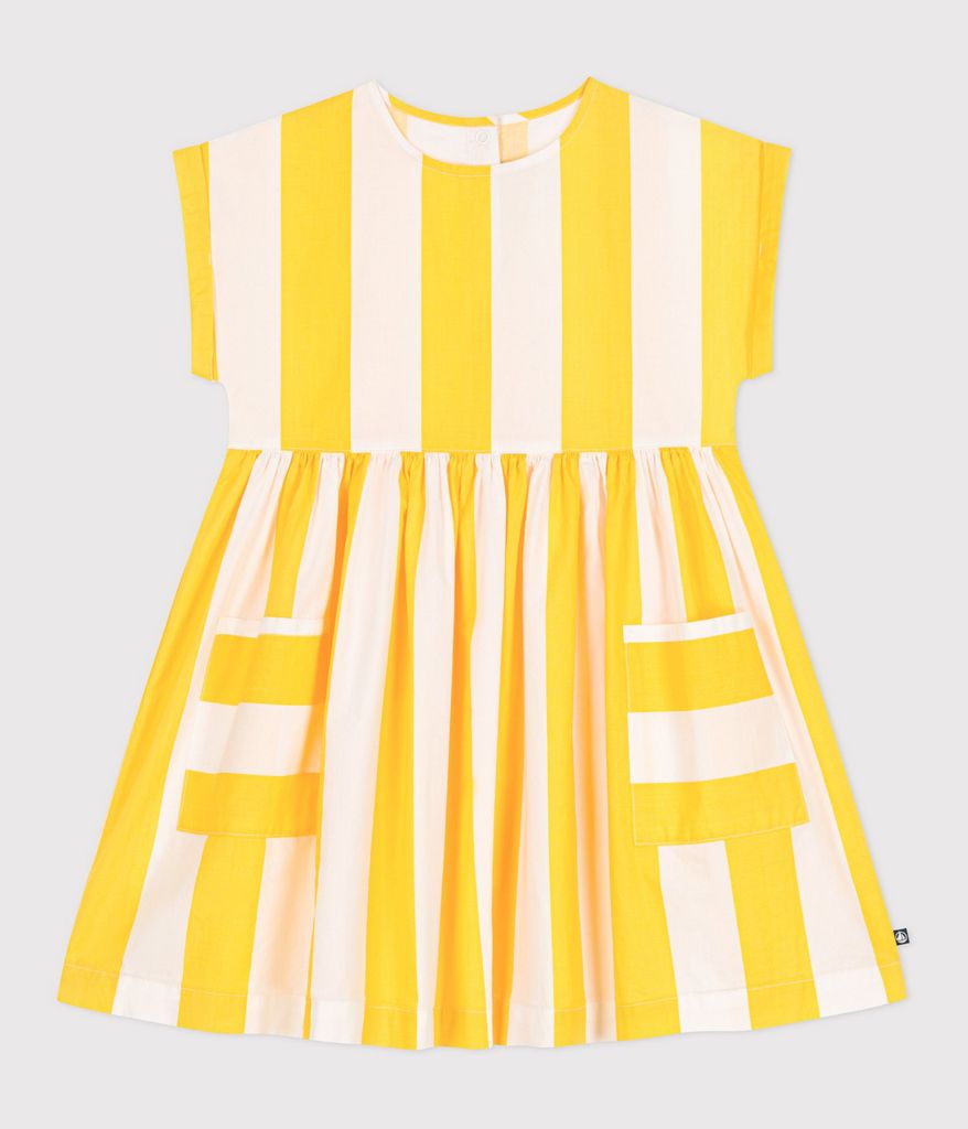 SS25 - A0CN3 01 YELLOW WHITE DRESSES SPRING SUMMER 2025 STRIPES