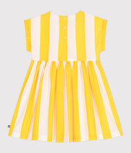Load image into Gallery viewer, SS25 - A0CN3 01 YELLOW WHITE 25% SALE DRESSES SPRING SUMMER 2025 STRIPES
