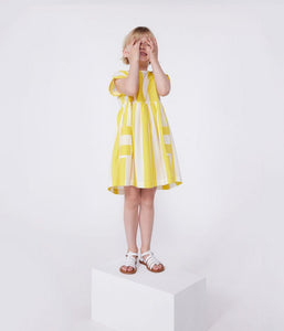 SS25 - A0CN3 01 YELLOW WHITE DRESSES SPRING SUMMER 2025 STRIPES