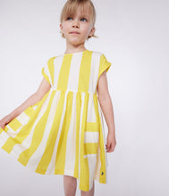 Load image into Gallery viewer, SS25 - A0CN3 01 YELLOW WHITE 25% SALE DRESSES SPRING SUMMER 2025 STRIPES
