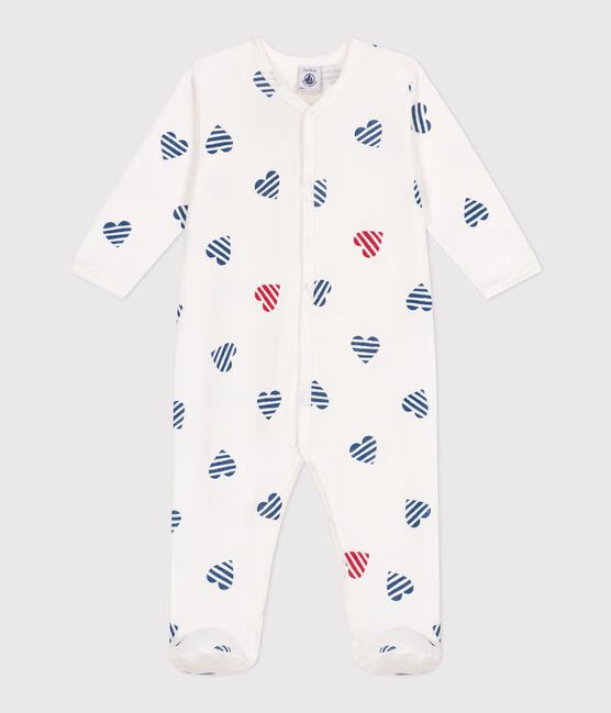 SS25 - A0CN8 01 WHITE MULTI HEARTS NEWBORN OUTFITS SPRING SUMMER 2025