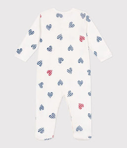 SS25 - A0CN8 01 WHITE MULTI HEARTS NEWBORN OUTFITS SPRING SUMMER 2025