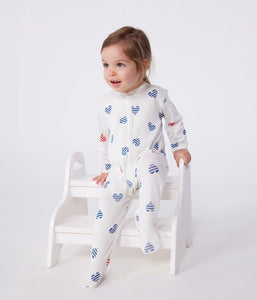 SS25 - A0CN8 01 WHITE MULTI HEARTS NEWBORN OUTFITS SPRING SUMMER 2025