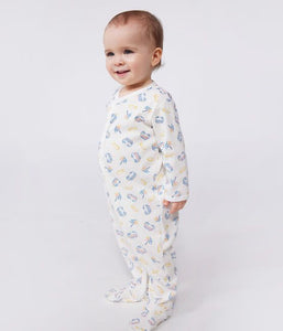 SS25 - A0CNA 01 WHITE MULTI NEWBORN OUTFITS PYJAMAS SPRING SUMMER 2025