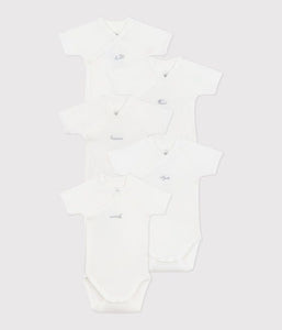 SS25 - A0CNP 00 WHITE BODYSUITS NEWBORN PERMANENTS SPRING SUMMER 2025