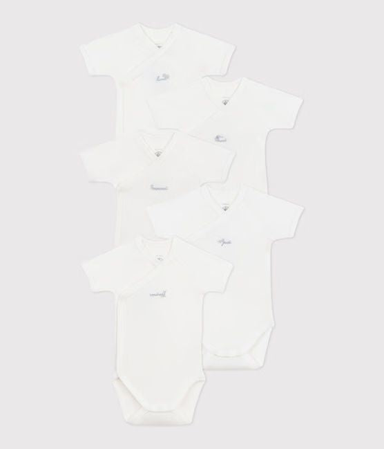 SS25 - A0CNP 00 WHITE BODYSUITS NEWBORN PERMANENTS SPRING SUMMER 2025