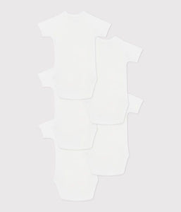 SS25 - A0CNP 00 WHITE BODYSUITS NEWBORN PERMANENTS SPRING SUMMER 2025