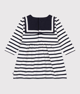 SS25 - A0CNY 01 WHITE NAVY DRESSES LONG SLEEVES SPRING SUMMER 2025 STRIPES