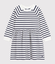 Load image into Gallery viewer, SS25 - A0CRC 01 WHITE NAVY 25% SALE DRESSES LONG SLEEVES SPRING SUMMER 2025 STRIPES
