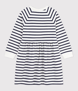 SS25 - A0CRC 01 WHITE NAVY DRESSES LONG SLEEVES SPRING SUMMER 2025 STRIPES