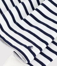 Load image into Gallery viewer, SS25 - A0CRC 01 WHITE NAVY DRESSES LONG SLEEVES SPRING SUMMER 2025 STRIPES
