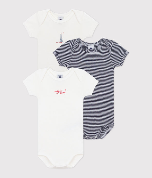 SS25 - A0CRQ 00 WHITE NAVY 25% SALE BODYSUITS NEWBORN SPRING SUMMER 2025