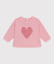 Load image into Gallery viewer, SS25 - A0CRW 01 PINK HEARTS LONG SLEEVES SPRING SUMMER 2025 SWEATSHIRTS TOP
