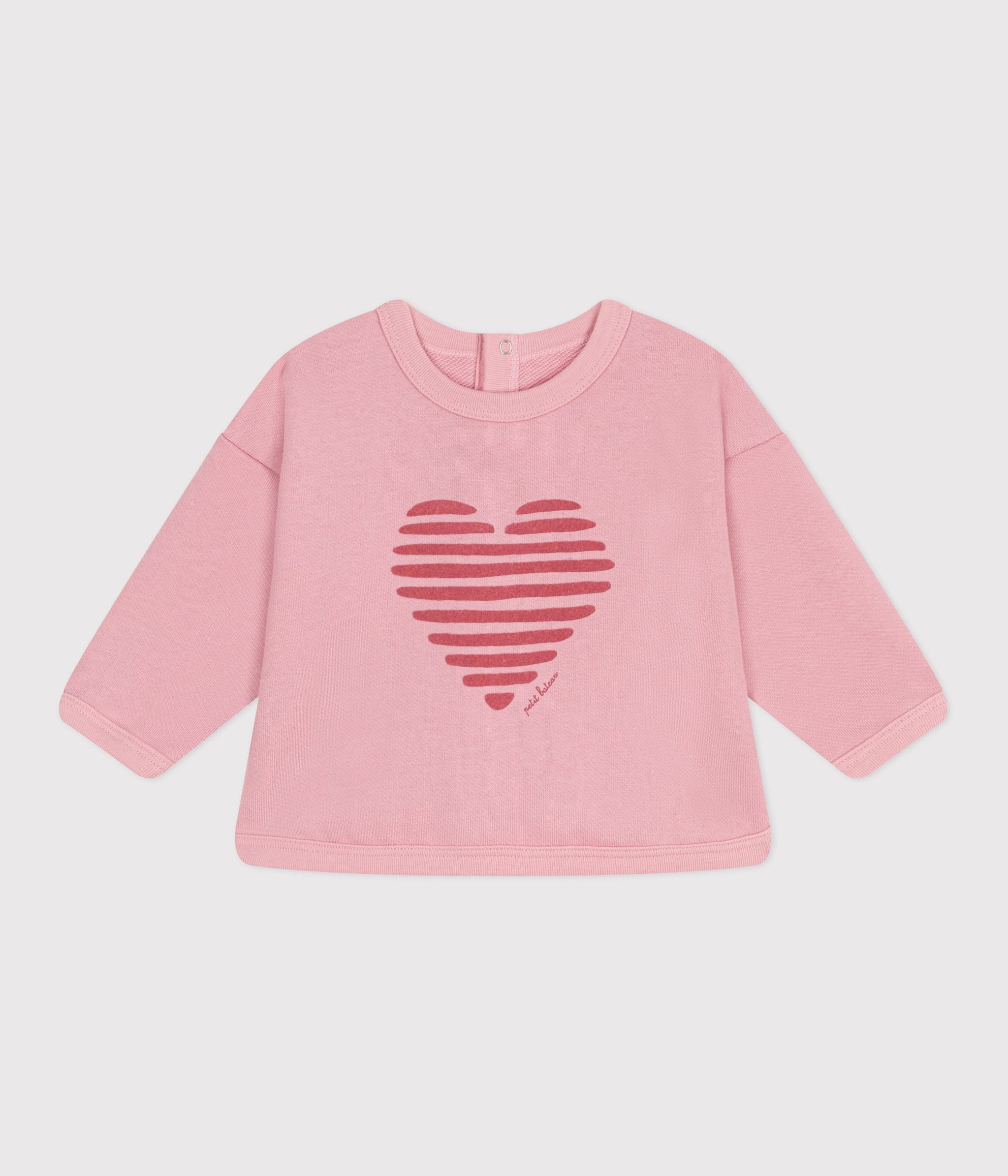 SS25 - A0CRW 01 PINK HEARTS LONG SLEEVES SPRING SUMMER 2025 SWEATSHIRTS TOP
