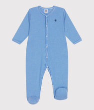 Load image into Gallery viewer, SS25 - A0CS1 01 BLUE WHITE LONG SLEEVES NEWBORN SPRING SUMMER 2025 STRIPES
