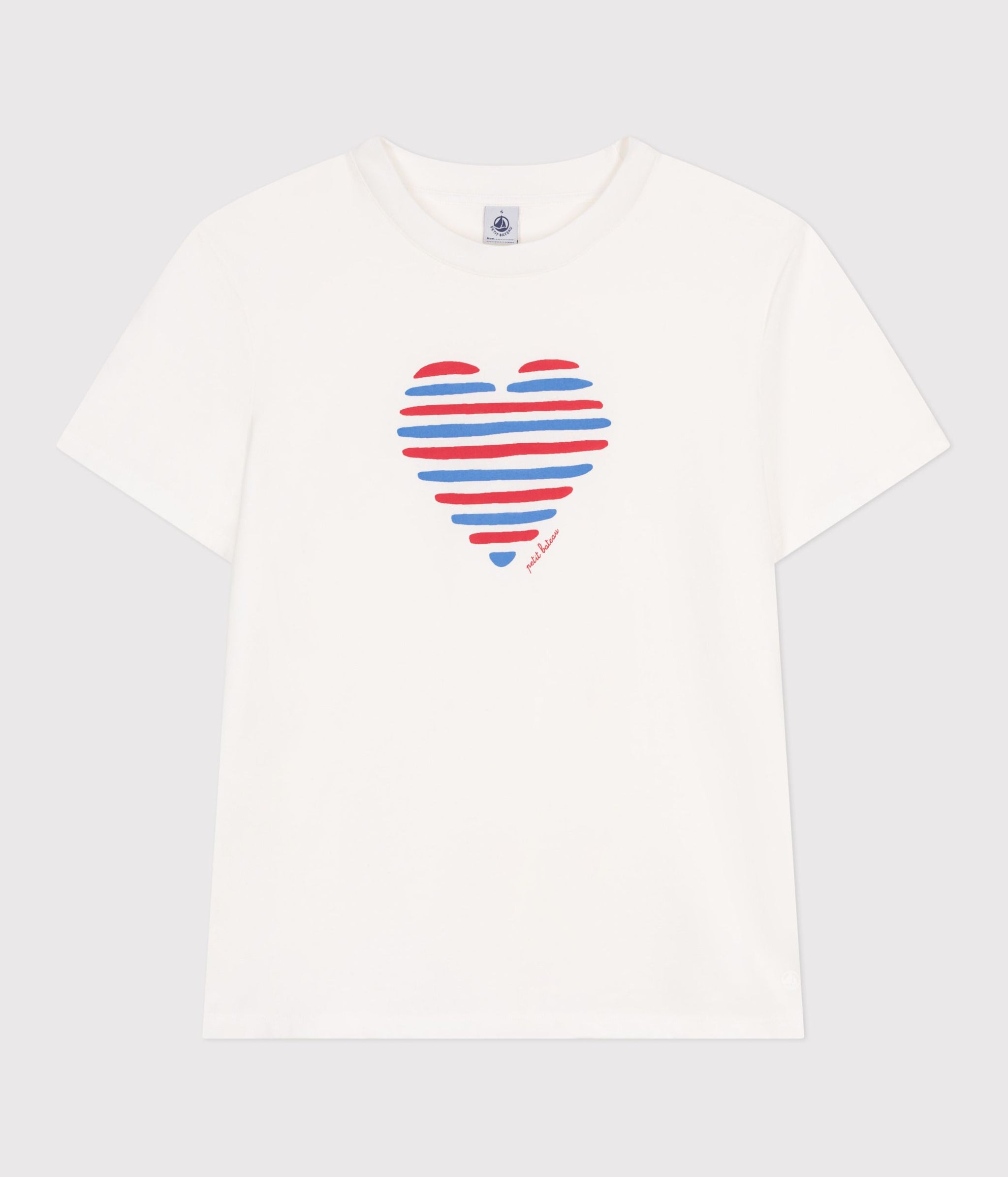 AW25 - A0CSK 01 WHITE SHORT SLEEVES CREWNECK TEE FALL WINTER 2025/26 HEARTS T-SHIRTS TOPS