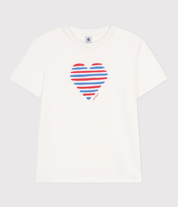 SS25 - A0CSK 01 WHITE 25% SALE SHORT SLEEVES CREWNECK TEE HEARTS SPRING SUMMER 2025 T-SHIRTS