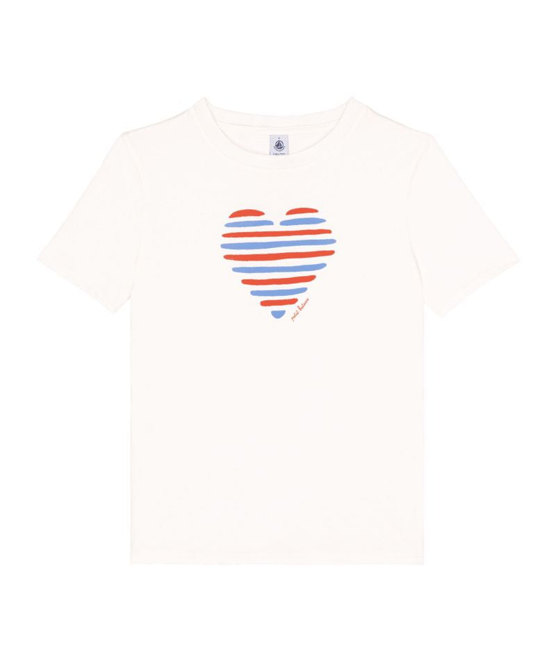 SS25 - A0CSK 01 WHITE SHORT SLEEVES CREWNECK TEE HEARTS SPRING SUMMER 2025 T-SHIRTS