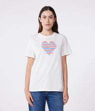 Load image into Gallery viewer, SS25 - A0CSK 01 WHITE SHORT SLEEVES CREWNECK TEE HEARTS SPRING SUMMER 2025 T-SHIRTS
