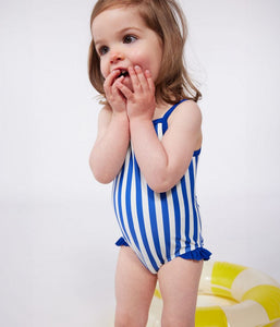 SS25 - A0CU5 01 NAVY WHITE SPRING SUMMER 2025 STRIPES SWIMWEAR