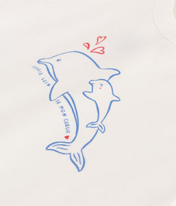 SS25 - A0CWB 02 WHITE DOLFIN SAILOR SPRING SUMMER 2025 TEE