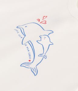 SS25 - A0CWB 02 WHITE DOLFIN 25% SALE SAILOR SPRING SUMMER 2025 TEE