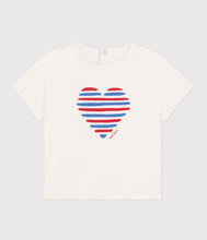 Load image into Gallery viewer, SS25 - A0CWB 15 WHITE HEART 25% SALE HEARTS SPRING SUMMER 2025 TEE
