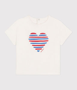 SS25 - A0CWB 15 WHITE HEART HEARTS SPRING SUMMER 2025 TEE