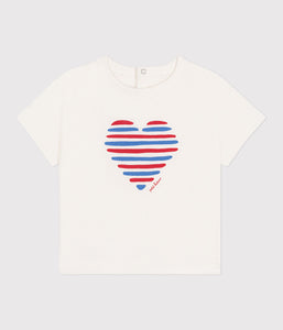 SS25 - A0CWB 15 WHITE HEART 25% SALE HEARTS SPRING SUMMER 2025 TEE